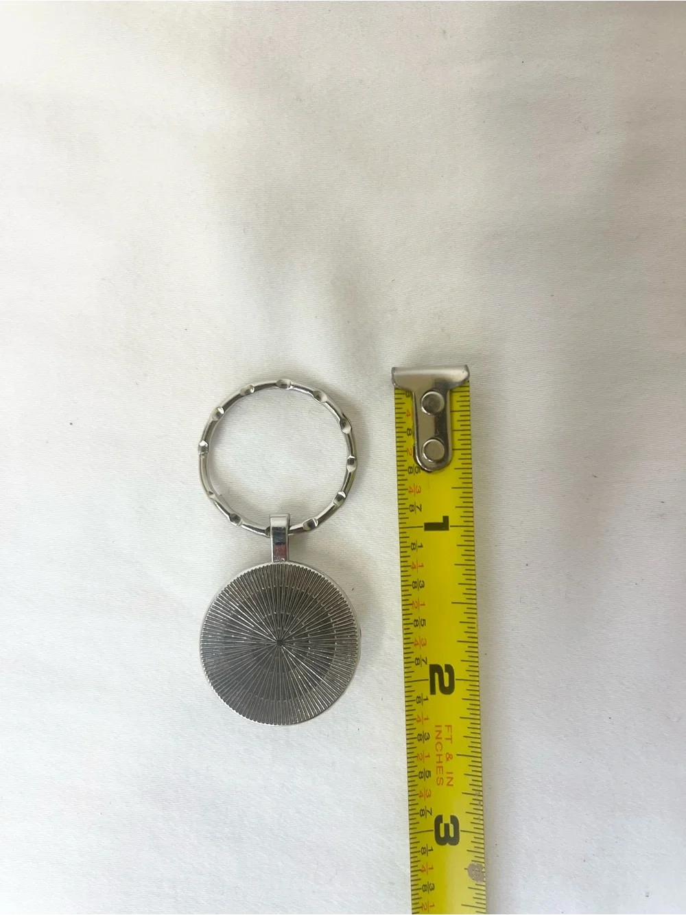 Silver Keychain Pendant with Red Cardinal 